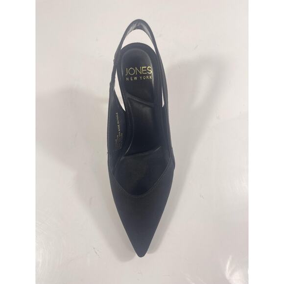 Jones New York Shoes Womens Size 7.5 Black JNY-MODAN Slingback Pointed Toe Heels - Picture 3 of 10